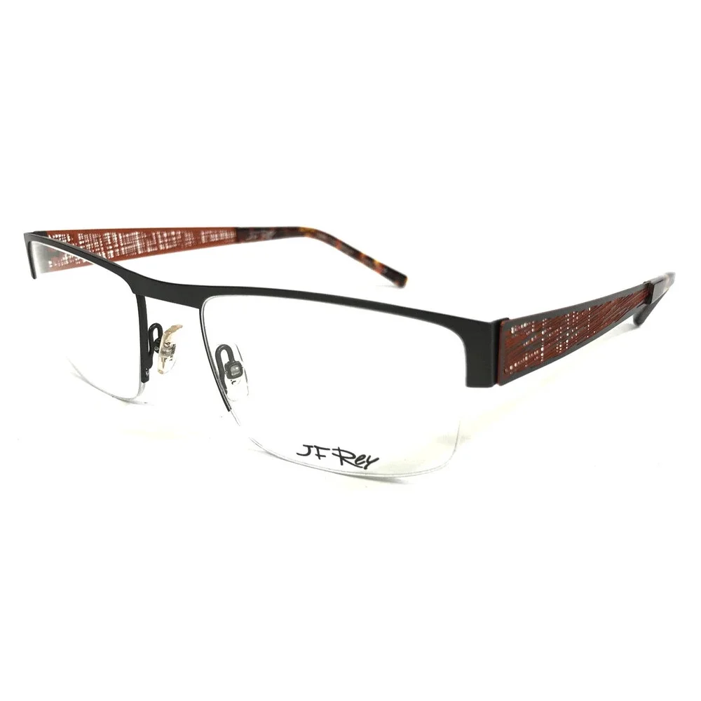 J.F. Rey Eyeglasses Frames JF2585 4560 Khaki Orange Olive Green Woven 54-20-145